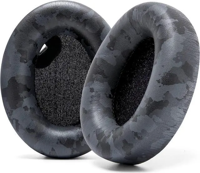 Main image of WC Wicked Cushions Extra Thick Earpads for Sony WH1000XM4 Headphones - Soft PU Leather Cushions, Luxurious Noise Isolating Memory Foam, Added Thickness Without Disabling On/Off Sensor | Black Camo