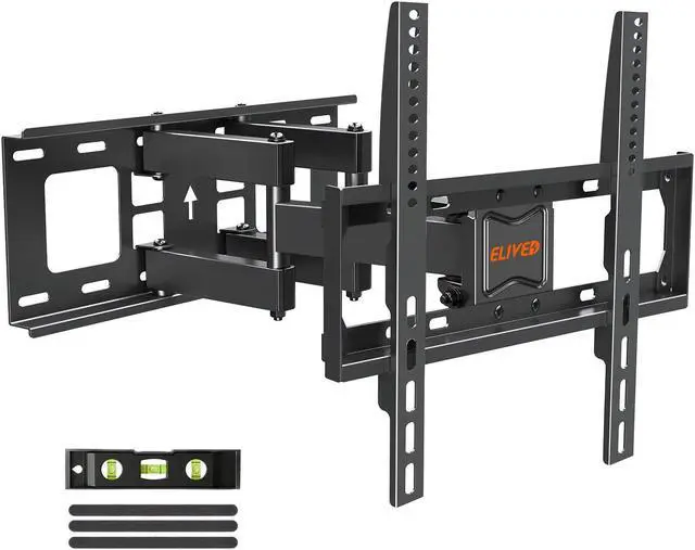 Alt view image 2 of 5 - ELIVED TV Wall Mount Full Motion Premium with Swivel and Tilt for Most 26-65 Inch YD3007 Universal Table Top TV Stand for Most 27 to 55 inch YD1014