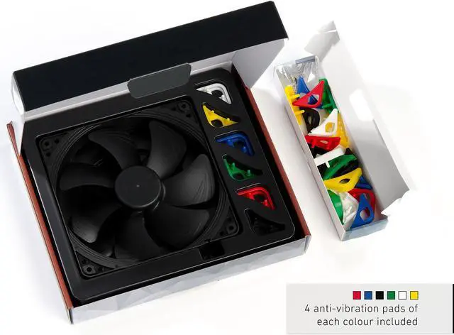 Alt view image 4 of 5 - Noctua NF-A14 PWM chromax.Black.swap, Premium Quiet Fan, 4-Pin (140mm, Black)