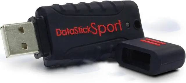 Main image of Centon Electronics DataStick Sport USB 2.0 Flash Drive, Waterproof USB Drive, Shock-Resistant Silicon Case, Versatile USB Stick, 2 GB Storage Capacity, Black, Pack of 10