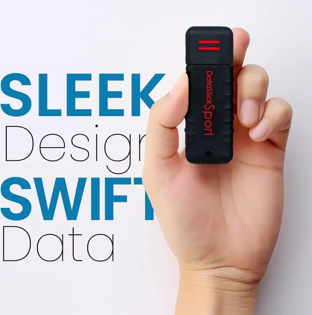 Alt view image 3 of 5 - Centon Electronics DataStick Sport USB 2.0 Flash Drive, Waterproof USB Drive, Shock-Resistant Silicon Case, Versatile USB Stick, 2 GB Storage Capacity, Black, Pack of 10