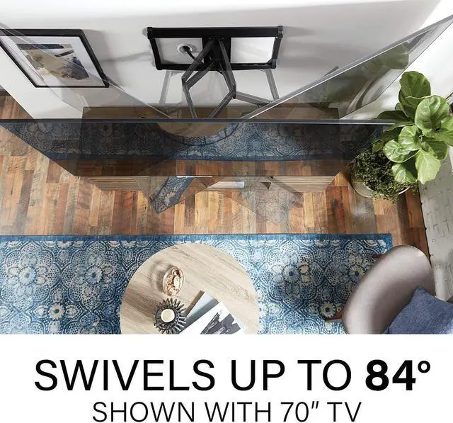 Alt view image 2 of 5 - SANUS Full Motion TV Mount for TVs Up to 90" & Universal On-Wall Soundbar Mount