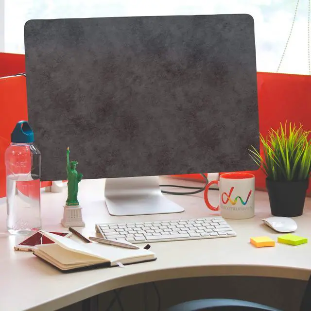 Alt view image 5 of 5 - Kuzy Cover for iMac 27 inch Dust Cover Release 2020 2019 2017 Models A2115 A1862 A1419 A1312 Retina 5K 4K Computer Monitor Dust Covers Screen Protector, Gray