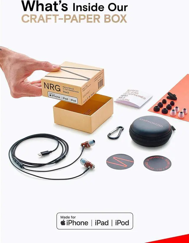 Alt view image 5 of 5 - Symphonized Save Up to 27% on NRG MFI Earbuds, Certified Lightning Earbuds Compatible and NXT 2.0 Bluetooth Wireless Portable Speaker