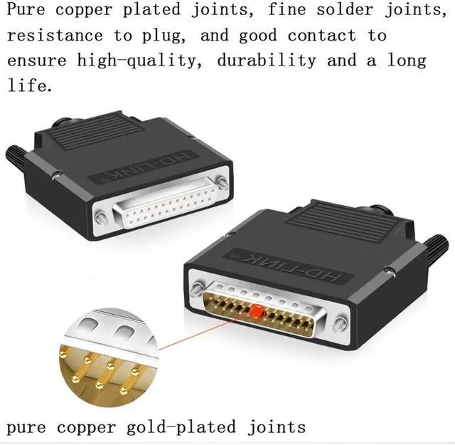 Alt view image 2 of 5 - ANMBEST 5PCS DB25 Solderless Connector, RS232 D-SUB Serial to 25-pin Port 16mm Thinner Terminal Female Adapter Breakout Board with Case Long Bolts Nuts