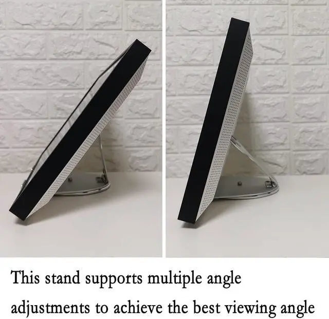 Alt view image 5 of 5 - Echo Show 15 Stand, Swivel & Tilt Adjustable Base, 360° Rotation, 25° Tilt, Aluminum Build, Non-Slip Design, Perfect for Video Calls & Streaming (Silver)