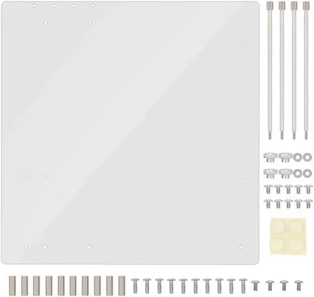 Main image of Motherboard Acrylic Frame,Open Frame Transparent Acrylic Overlock Computer Case DIY Base Stand,Open Frame Acrylic Overlock Computer Case Base Stand,For M-ATX Motherboard