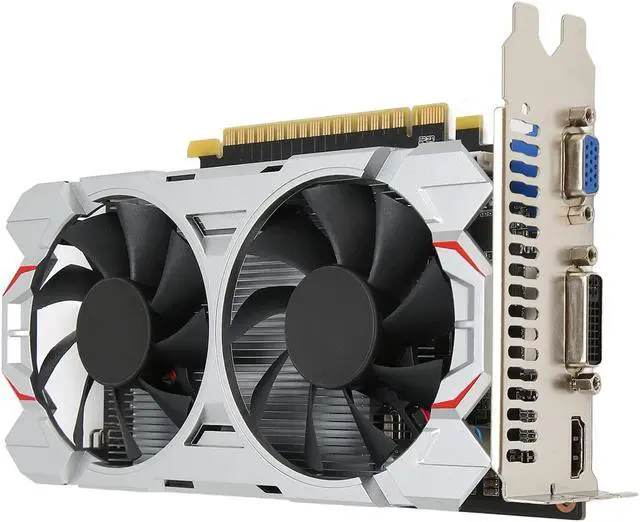 Alt view image 5 of 5 - GTX750Ti 4G Gaming Graphics Card,4K HD Output GDDR5 128BIT PC Video Card with Fans,1072MHZ 5400MHZ Graphics Card for Desktop Computers (GTX750TI 4GB)