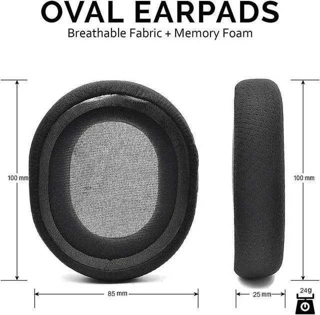 Alt view image 4 of 5 - 2 Pairs Ear Pads - Replacement Ear Cushion Compatible with SteelSeries Arctis 3 / Arctis 5 / Arctis 7 / Arctis 7P / Arctis 9 / Arctis 1 / SteelSeries Arctis pro Lossless Wireless Gaming Headset