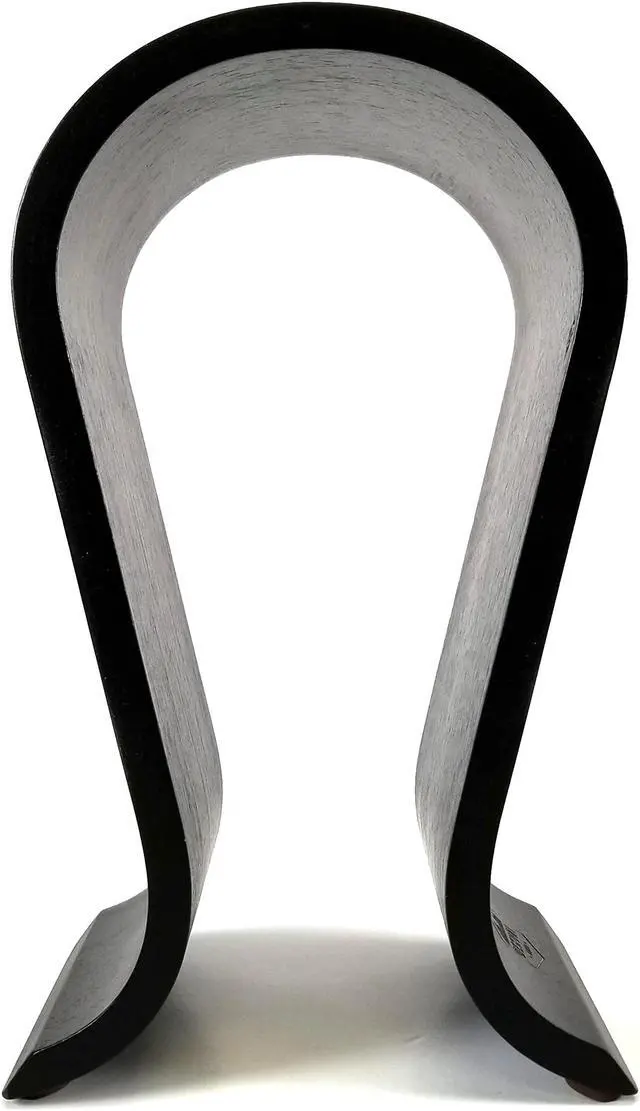 Alt view image 3 of 5 - Dekoni Audio Black Headphone Stand | Wood Headphone Stand for Desk, Gaming | Omega Headset Stand