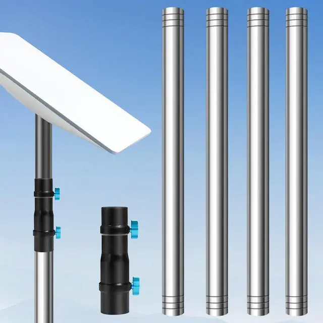 Main image of DNShorix Starlink Pole Mount, Starlink RV Mount Kit Features a Durable 1.5'' Diameter Pole, 7ft Starlink Ground Pole Mount, Starlink Gen 2 Pipe Adapter Included, 4-section