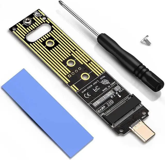 Main image of ELIATER M.2 NVME to Type C Adapter, M.2 SSD to USB C Card, High Performance 10 Gbps USB 3.1 Gen 2 Bridge Chip, Use as Portable SSD, Support for Samsung 950/960/970 Evo/Pro/Windows XP 7 8 10, MAC OS