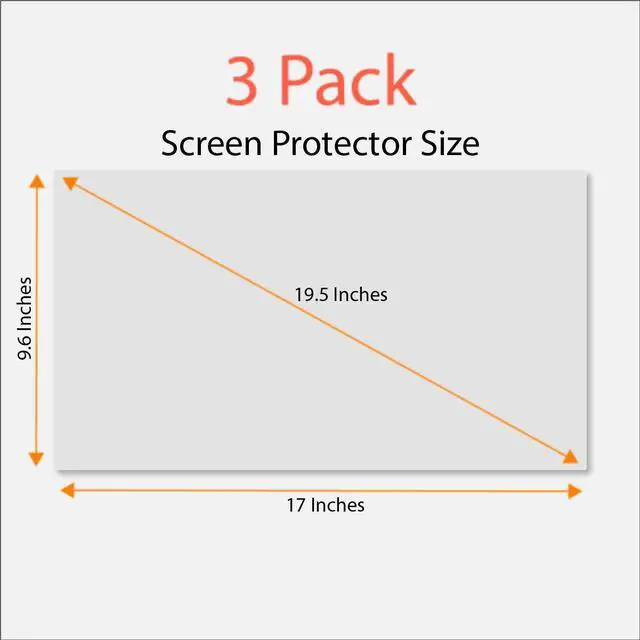 Alt view image 4 of 5 - Anti Blue Light Screen Protector (3 Pack) for 19.5 Inches (Screen Measured Diagonally) Desktop Monitor. Filter out Blue Light and relieve computer eye strain to help you sleep better