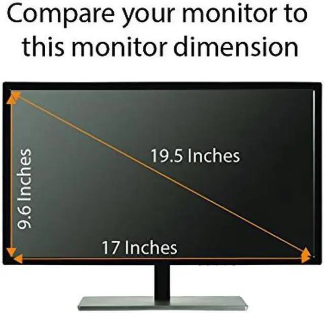 Alt view image 5 of 5 - Anti Blue Light Screen Protector (3 Pack) for 19.5 Inches (Screen Measured Diagonally) Desktop Monitor. Filter out Blue Light and relieve computer eye strain to help you sleep better
