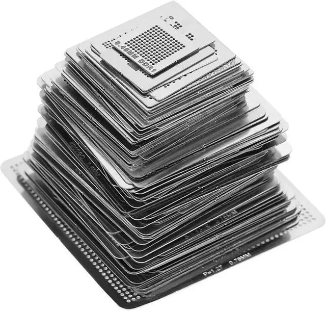 Main image of Gerioie BGA Stencils Template, Directly Heat Set Kit BGA Reballing Stencils, for Laptop