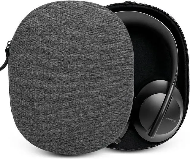 Main image of GEVO Headphones Case Compatible with Bose QC35IIQC35 Series, Storage Bag (Dark Grey), Plus Premium Replacement Ear Pads for Bose QC35 & QC35ii Headphones Cushion (Black)
