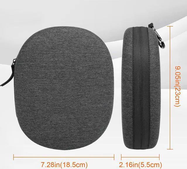 Alt view image 2 of 5 - GEVO Headphones Case Compatible with Bose QC35IIQC35 Series, Storage Bag (Dark Grey), Plus Premium Replacement Ear Pads for Bose QC35 & QC35ii Headphones Cushion (Black)