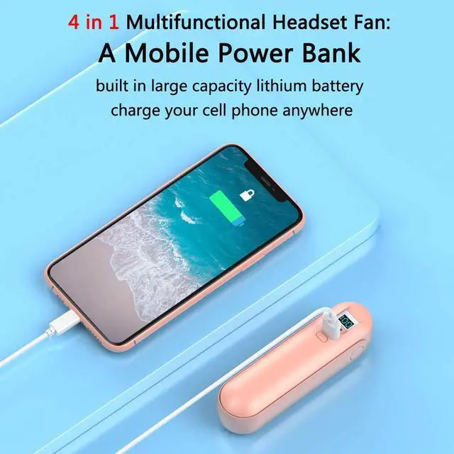 Alt view image 4 of 5 - IHAO Sport Bluetooth Headphones Wireless Earphones with Mic 4 in 1 Multifunctional Flashlight HiFi Bass Stereo Sound Waterproof Noise Reduction Headset for Gym Home Office-Luxury Pink F7