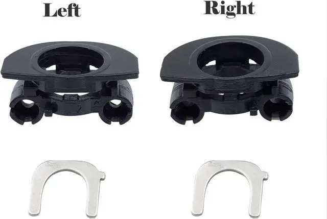 Alt view image 2 of 4 - Knomix Left&Right Plastic Hinge Swivel + XM4 U Shaped Metal Hinge Lock Grove Replacement for Sony WH-1000XM4 WH1000XM4 Headphone (Left+Right)