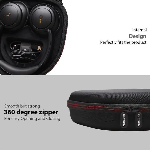 Alt view image 5 of 5 - LTGEM Case Compatible with SteelSeries Arctis Nova 7X / 7 Wireless Multi-Platform Gaming Headset