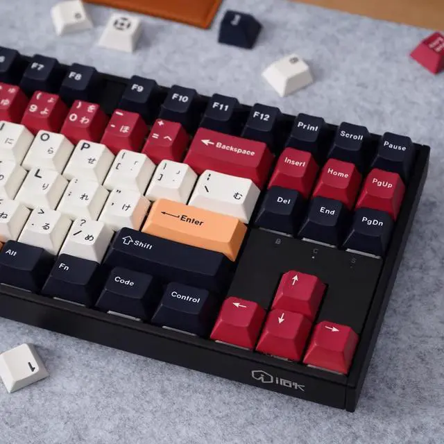 Alt view image 3 of 5 - mintcaps PBT Japanese Black White Keycaps Set Cherry Profile Keycaps 129 Keys Dye-Sub Custom Keyboard Keycaps for 60% 65% 70% 75% Cherry Gateron MX Switches Mechanical Keyboards, composition