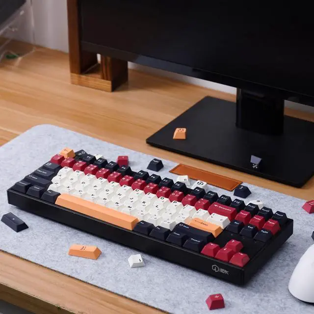 Alt view image 4 of 5 - mintcaps PBT Japanese Black White Keycaps Set Cherry Profile Keycaps 129 Keys Dye-Sub Custom Keyboard Keycaps for 60% 65% 70% 75% Cherry Gateron MX Switches Mechanical Keyboards, composition