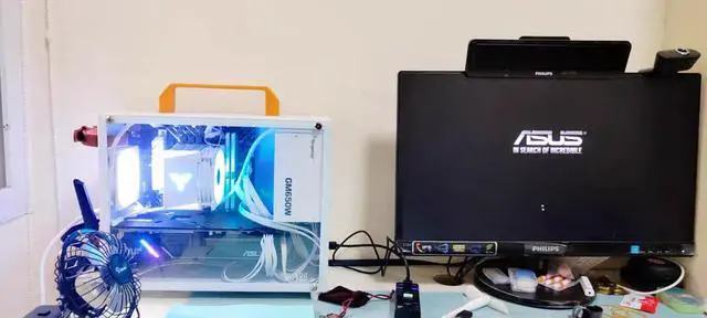 Alt view image 4 of 5 - SharGwa PC K88s Matx Case Small Compact Mini Tower Gaming PC Case Supports 33.5cm GPU 240 Water Cooling and ATX/SFX Power Supply (with Transparent Tempered Glass Side Panel)
