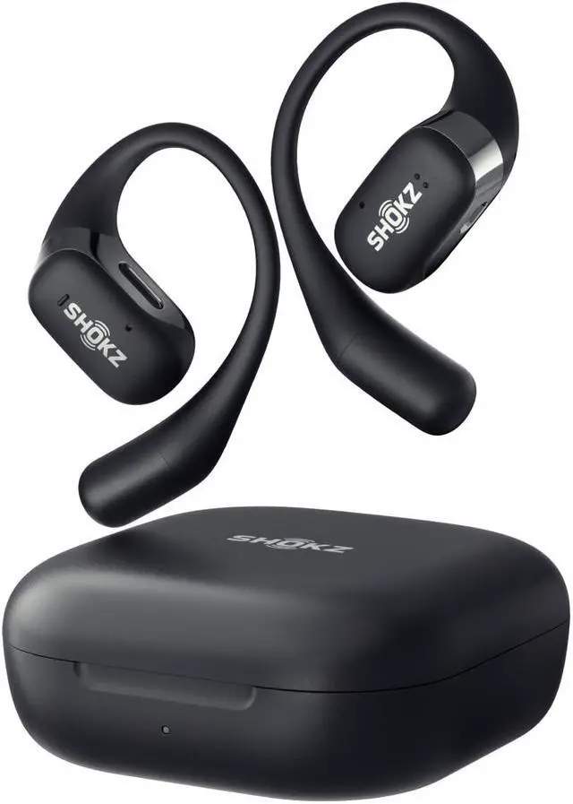 Main image of SHOKZ OpenFit - Open-Ear True Wireless Bluetooth Headphones with Microphone, Earbuds with Earhooks, Sweat Resistant, Fast Charging, 28HRS Playtime, Compatible with iPhone & Android