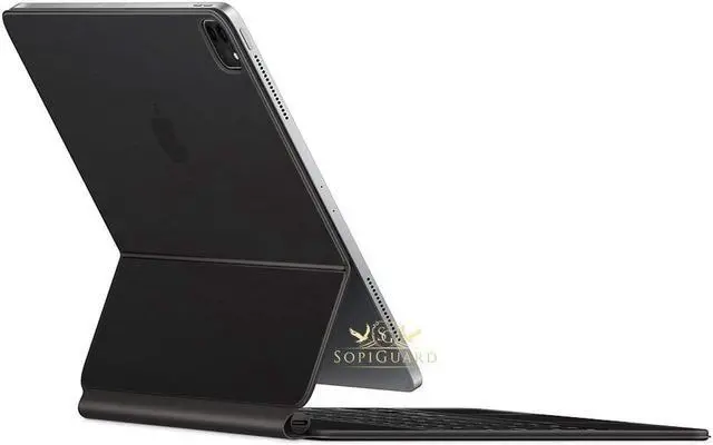 Main image of SopiGuard Skin for iPad Pro Magic Keyboard 12.9 (iPad Pro A2229) Precision Edge-to-Edge Vinyl Sticker Top, Keyboard, and Rear Panel (3M Matte Black)