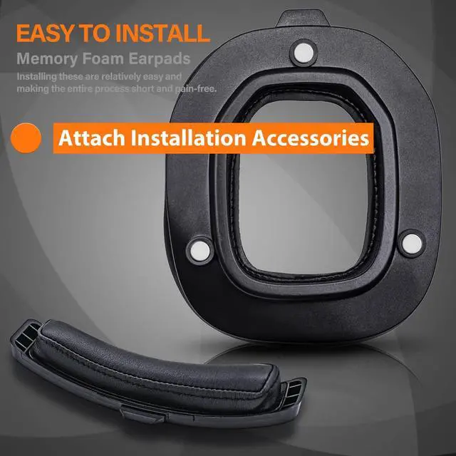 Alt view image 5 of 5 - A50 Mod Kit Gen 4 - Compatible with Astro A50 Gen 4 Headset I Ear Pads/Headband/Replacement Ear Cushions/Microphone Foam - Not Suitable for A50 Gen 3 (Protein Leather)