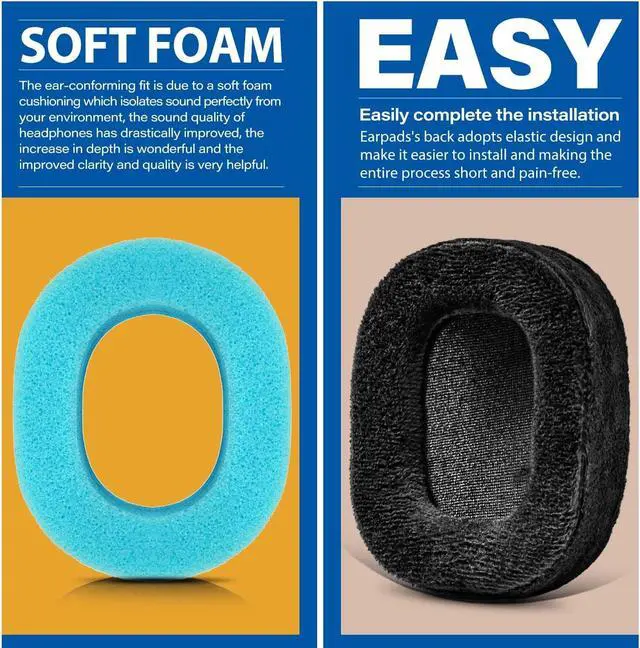 Alt view image 3 of 5 - P7 Ear Pads - TRANSTEK Replacement Ear Cushion Compatible with Bowers & Wilkins P7 Headphone I Not Compatible with PX7 S2 and PX8 (Soft Velour)