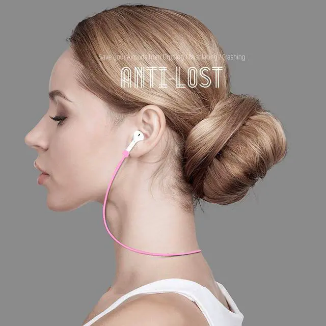 Alt view image 2 of 5 - cobcobb Ultra Strong Magnetic Airpod Pro Strap Anti-Lost Cord Sports Lanyard Compatible with Airpods 3rd 2nd Generation Pro 3 2 1 (3 Pink)