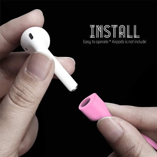 Alt view image 4 of 5 - cobcobb Ultra Strong Magnetic Airpod Pro Strap Anti-Lost Cord Sports Lanyard Compatible with Airpods 3rd 2nd Generation Pro 3 2 1 (3 Pink)