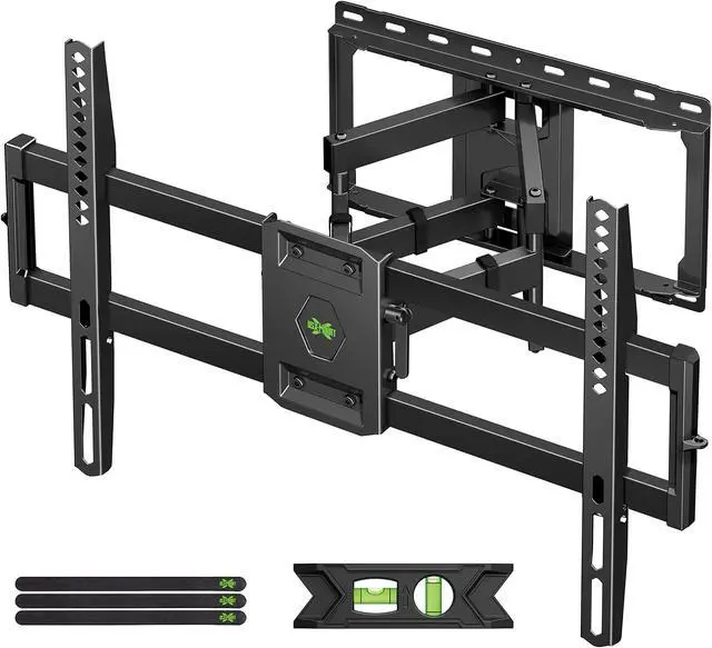 Alt view image 2 of 5 - USX MOUNT Full Motion TV Wall Mount for Most 47-84 inch Flat Screen/LED/4K TV, TV Mount Bracket Dual Swivel Articulating Tilt 6 Arms, Max VESA 600x400mm, Holds up to 132lbs, Fits 8 12 16" Wood Studs