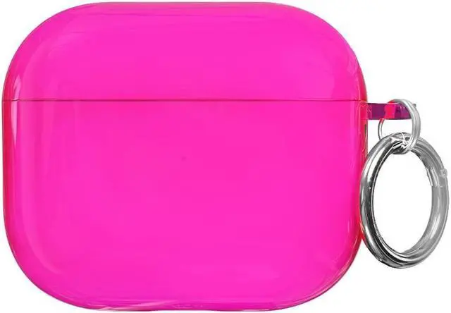 Main image of Velvet Caviar Compatible with AirPods 3rd Generation Case with Keychain - Cute Protective Hard AirPod 3 Cases for Women - Neon Pink