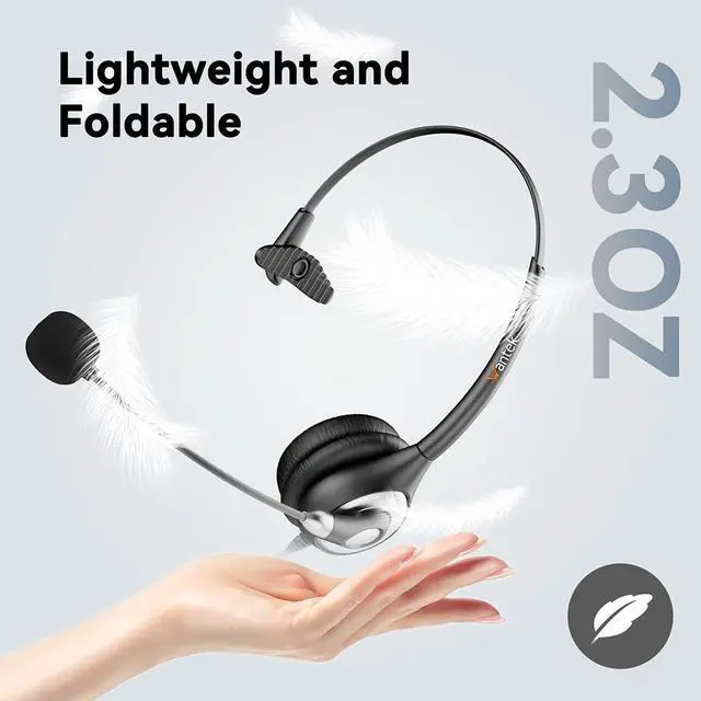 Alt view image 3 of 5 - Wantek Headset with Microphone for PC Wired Headphones - USB C 3.5mm Headsets with Noise-Cancelling Microphone for Laptop