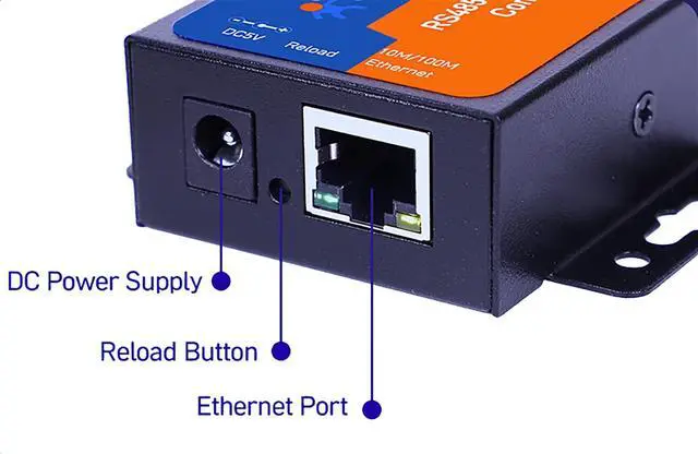 Alt view image 5 of 5 - YAKZALAX 1-Port Serial RS485 to Ethernet Converters Module RS485 to TCP/IP Modbus Gateway Built-in Webpage DHCP/DNS Supported USR-TCP232-304
