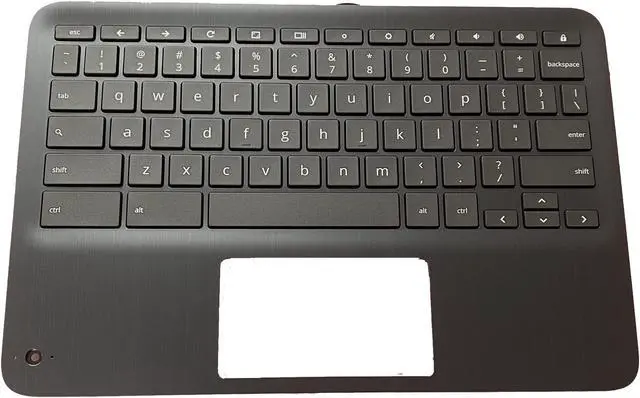Main image of LTPRPTS Replacement Laptop Upper Case Palmrest Non-Backlit Keyboard with WFC Assembly Part for HP Chromebook X360 11 G3 EE CB x360 11 G3 L92215-001 Black