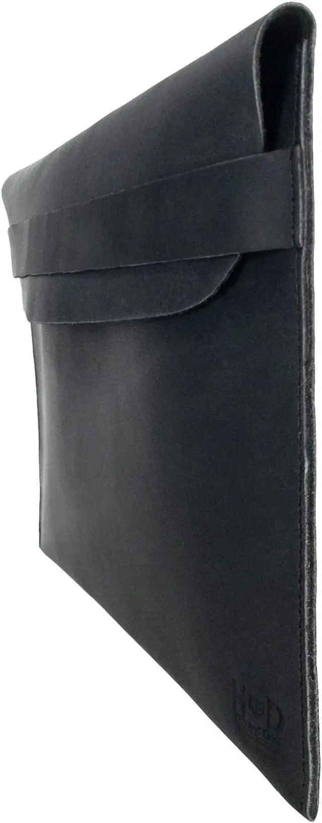 Alt view image 3 of 5 - Hide & Drink, Rustic Case Compatible with MacBook Air/Pro 13 Inch with M1 Chip, Handmade from Full Grain Leather (Charcoal Black)