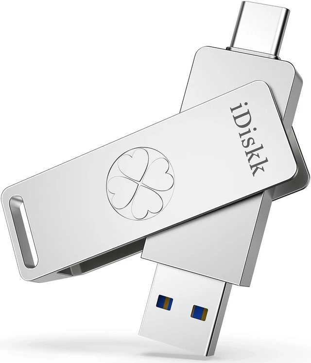 Main image of for iPhone 15 Series iDiskk 128GB 500mb/S Portable SSD Flash Drive Photo Stick for USB C iPad, MacBook,Laptops,Android Phones&Windows PC,ONE-Click Backup Photos &Videos