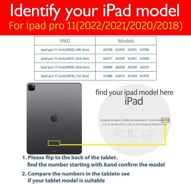 Alt view image 2 of 5 - NANRUIL for Ipad Pro 11-inch 4th/3rd/2nd/1st Generation Case Genuine Leather Cover Protective Shell for 2022/2021/2020/2018,Built-in Pencil Holder and Auto Wake/Sleep.Dark Blue