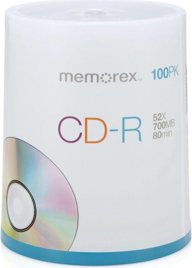 Main image of Memorex 700MB/80-Minute 52x CD-R Media 100-Pack Spindle