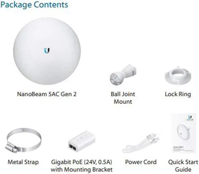 Alt view image 3 of 5 - NanoBeam 802.11ac Gen2 NBE-5AC-Gen2-US 5GHz High-Performance airMAX ac Bridge CPE (2-Pack) with Ethernet Surge Protector Gen 2 ETH-SP-G2 for Outdoor High-Speed Networks (2-Pack)
