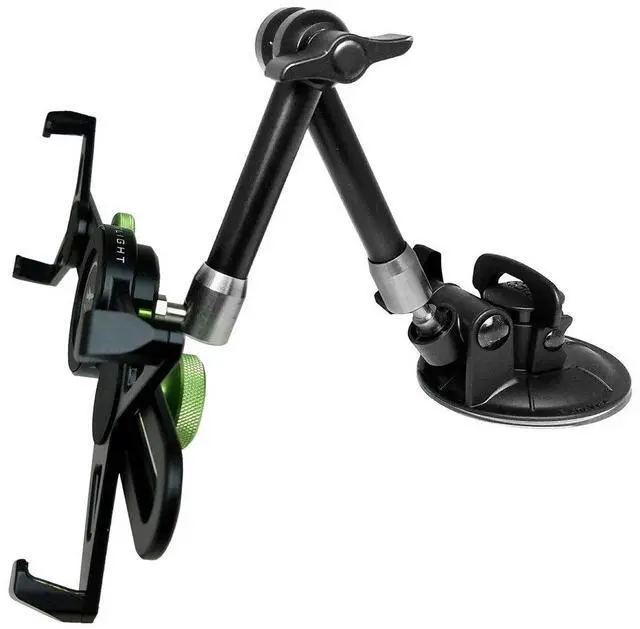 Main image of MYGOFLIGHT Flex Suction Cup Articulated Arm Sport Mount and Universal Cradle Kit for Any 7-11 iPad Mini Air Pro Android Tablet PC for Airplane Car RV Truck Boat Window Mounting