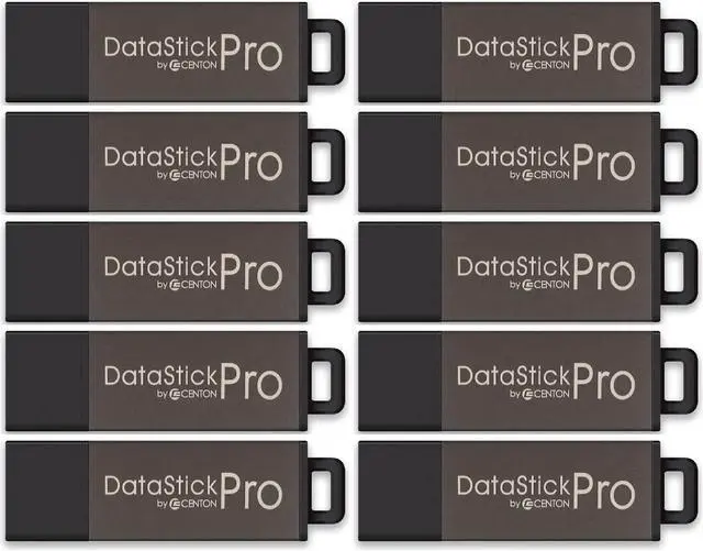 Main image of 4GB DataStick Pro by Centon, 100 Pack, USB 2.0 Flash Drive Memory Stick for Storage and Backup