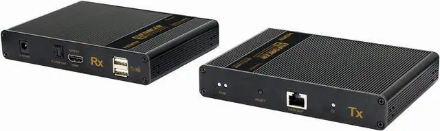Main image of Seco-Larm MVE-AH1E1-42UQ 4K@60Hz HDMI Over Single Cat6 Extender with USB 2.0 KVM and Loop-Out; Range Up to 230ft (70m); Connect HDMI Equipment Using Low-Cost Cat6 UTP Cable