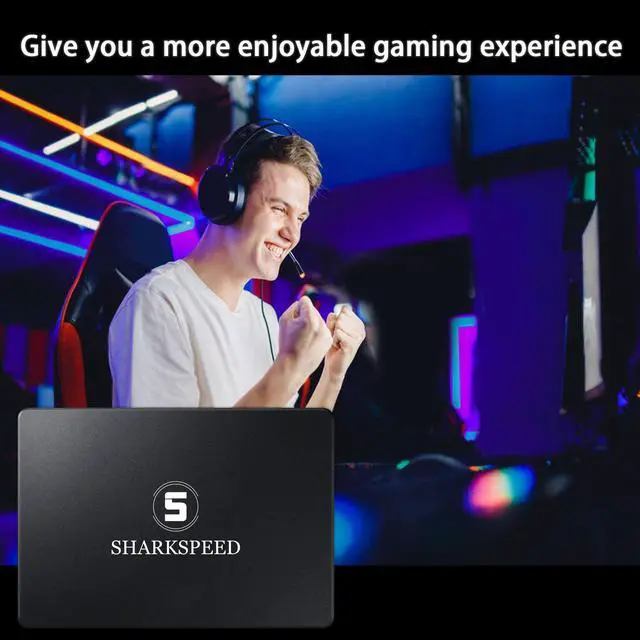 Alt view image 5 of 5 - S SHARKSPEED SSD 4TB 2.5 Internal Solid State Drive SATA 3 3D NAND 6Gb/s Read Speed up to 550 MB/s (2.5Inch, 4TB)
