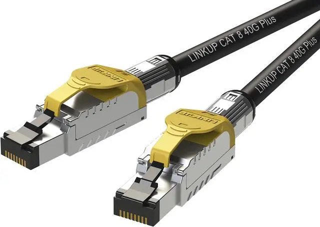 Main image of LINKUP - [GHMT & DSX8000 Certified] Cat8 Ethernet Patch Cable S/FTP 22AWG Double Shielded Solid Cable | 2000MHz 2GHz 40Gbps | 5th-Gen Ethernet LAN Network 40G Structure Wires |Black| 30 M (98ft)