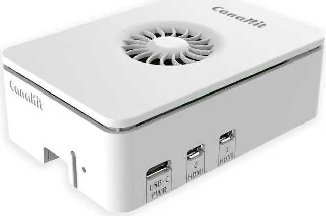 Alt view image 2 of 5 - CanaKit Raspberry Pi 5 Starter Kit MAX - Turbine White (256 GB Edition) (8GB RAM)