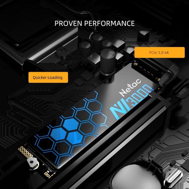 Alt view image 3 of 5 - Netac 2TB NVMe SSD PCIe 3.0 M.2 2280mm Internal Solid State Drive up to 3100MB/S High Performance for PC Notebook, NV3000